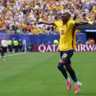 Nilson Angulo fue el encargado de poner el primer gol de Ecuador ante Alemania.