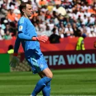 Manuel Neuer de Alemania reacciona este sábado, en un partido del grupo E del Mundial de la FIFA 2026 entre Alemania y Costa de Marfil en el estadio BMO en Toronto.