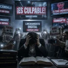 Una foto referencial de cómo temas judiaciales se hacen virales en redes sociales donde lector es quien juzga el caso.