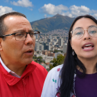 Nelson Erazo y Cristina Cachaguay fueron presentados como precandidatos de Unidad Popular en Pichincha.
