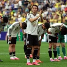 Jugadores de Japón reaccionan tras el partido de dieciseisavos de final de la Copa Mundial de la FIFA 2026 entre Brasil y Japón, en Houston, Estados Unidos, el 29 de junio de 2026.