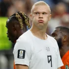 Erling Haaland, goleador de Noruega, en el partido contra Costa de Marfil por el Mundial 2026.