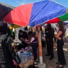 El operativo se realizó en los exteriores del Hospital del Guasmo.