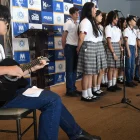 Los estudiantes entonaron canciones representativas.