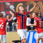 Erling Haaland celebra un gol por los octavos de final del Mundial de la FIFA 2026 entre Brasil y Noruega en el estadio MetLife en Nueva Jersey (Estados Unidos). EFE/ Angel Colmenares