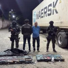 Policía decomisó 64 kilos de cocaína en Guayaquil durante un operativo contra el narcotráfico.