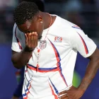 Folarin Balogun, jugador de EE. UU. expulsado en el Mundial 2026. La FIFA lo perdonó.