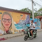 Mural. Se ha convertido en un punto de encuentro para recordar el legado de Monika Silva.