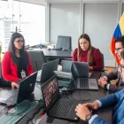 Representantes de Ecuador en la reunión virtual con República Dominicana.