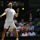 Alexander Zverev, tercer favorito, en su partido de dieciseisavos de final en el All England Club de Wimbledon, Londres, Reino Unido.