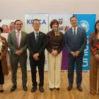 Autoridades del MSP, KOICA, UNICEF y la República de Corea durante la firma del proyecto para prevenir la desnutrición crónica infantil.