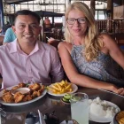 Amistad. Su amigo Ítalo asegura que ella se enamoró de Ecuador por su gente, sus paisajes y la comida.