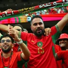 Los aficionados de Marruecos celebran tras el partido de octavos de final del Mundial de la FIFA 2026 entre Canadá y Marruecos.