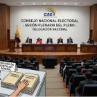 Imagen simbólica, generada con IA, para mostrar que el CNE solo cumple con requisitos formales, no investiga cómo son los candidatos.