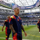 Los jugadores de España antes del partido de cuartos de final del Mundial 2026.