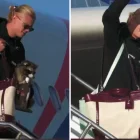 Erling Haaland y su mapache disecado al regresar a Noruega tras el Mundial 2026.