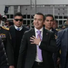 Daniel Noboa en una foto de archivo por los 166 años de provincialización de Tungurahua.