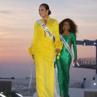 Las hermosas candidatas a Miss Universo Ecuador en la pasarela del malecón de Ballenita