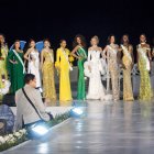 Las candidatas a Miss Universo Ecuador 2026 en el balneario de Ballenita en donde arrancó el certamen