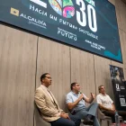 El alcalde de Samborondón, Juan José Yúnez, en la presentación del concurso en al UEES.