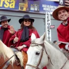 Harold Burbano, candidato de ADN en Pichincha, junto a la ministra de Gobierno, Nataly Morillo.