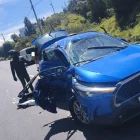 Un accidente de tránsito en la avenida Simón Bolívar, una de las principales arterias de Quito, dejó seis personas heridas.