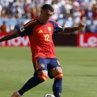 Pedro Porro, de España, en acción durante el partido de la final del Mundial 2026 entre España y Argentina.