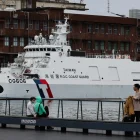 Imagen de archivo que muestra un patrullero de la clase Anping de la Guardia Costera taiwanesa anclado en el puerto de la ciudad de Keelung, Taiwán, el 13 de mayo de 2026.