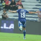 Juan Pablo Ruiz celebró el primer gol para Emelec ante Mushuc Runa.