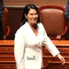 La presidenta electa de Perú, Keiko Fujimori, reacciona este miércoles, en Lima (Perú).