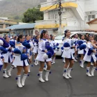 La ciudadanía disfrutó de la participación de las bastoneras del colegio 28 de Mayo.