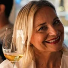 Entre las letras, la pizza y el vino, Antonella Amodio durante su visita en Guayaquil