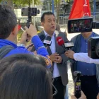 Geovanni Atarihuana, director nacional de Unidad Popular, cuestionó la comparecencia virtual de Diana Atamaint ante el Tribunal Contencioso Electoral (TCE).