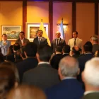 Los prefectos presentes en la primera sesión de la Asamblea por la Mancomunidad de Conservaión del Río Guayas.