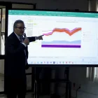 Antonio Goncálvez, entonces ministro de Energía, en una rueda de prensa.