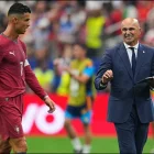 Roberto Martínez (d) junto a Cristiano Ronaldo cuando dirigía a la selección de Portugal.
