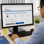 Una foto creada por la inteligencia artificial para graficar el momento que una persona solicita una novación en el Biess.