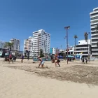 Torneo Nacional de Beach Tennis durante la segunda edición del certamen, disputada en Salinas, provincia de Santa Elena.