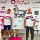 Andrés Gómez (i), director y mentalizador del torneo estuvo acompañado de su hijo, Emilio, en a presentación.