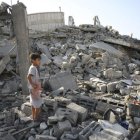 Israel bombardeó el viernes a medianoche una vivienda en el barrio de Al Saftawi, en la ciudad de Gaza