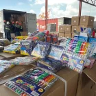 Mercancía retenida en contenedores en el Puerto de Guayaquil.