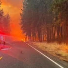 Una fotografía del departamento de Bomberos muestra el incendio en las afueras de Spokane, Washington, EE. UU., el 3 de agosto de 2026.