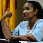 Gabriela Menéndez, presidenta de la UNE Guayas.