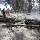 El Quinche. El viento aceleró la propagación del incendio. Bomberos continuaron hasta ayer con labores de enfriamiento y monitoreo permanente.