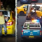 ATM sanciona a taxi captado con dos pasajeros en la cajuela en Guayaquil.