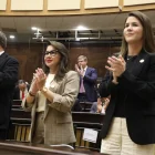 La ministra de Gobierno, Nataly Morillo, fue invitada a la sesión solemne de la Asamblea Nacional.