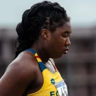 Belsy Rodríguez durante su participación en la final de impulso de bala del Campeonato Mundial Sub-20 de Atletismo, disputado en Oregón, Estados Unidos.