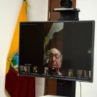 Telemática. Abdalá Bucaram asistió a la audiencia fallida desde su casa, el viernes 7 de agosto de 2026.