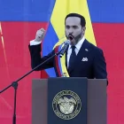 El presidente de Colombia, Abelardo de la Espriella, habla durante su primer discurso como mandatario este viernes 7 de agosto.