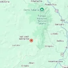 Imagen del Instituto Geofísico de Ecuador donde señala dónde fue el terremoto.